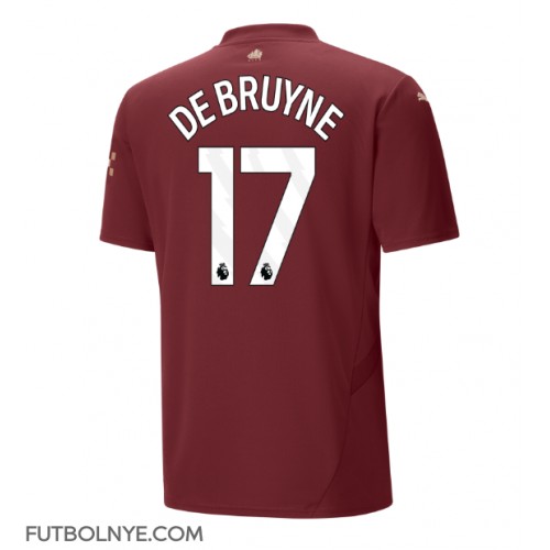 Camiseta Manchester City Kevin De Bruyne #17 Tercera Equipación 2024-25 manga corta